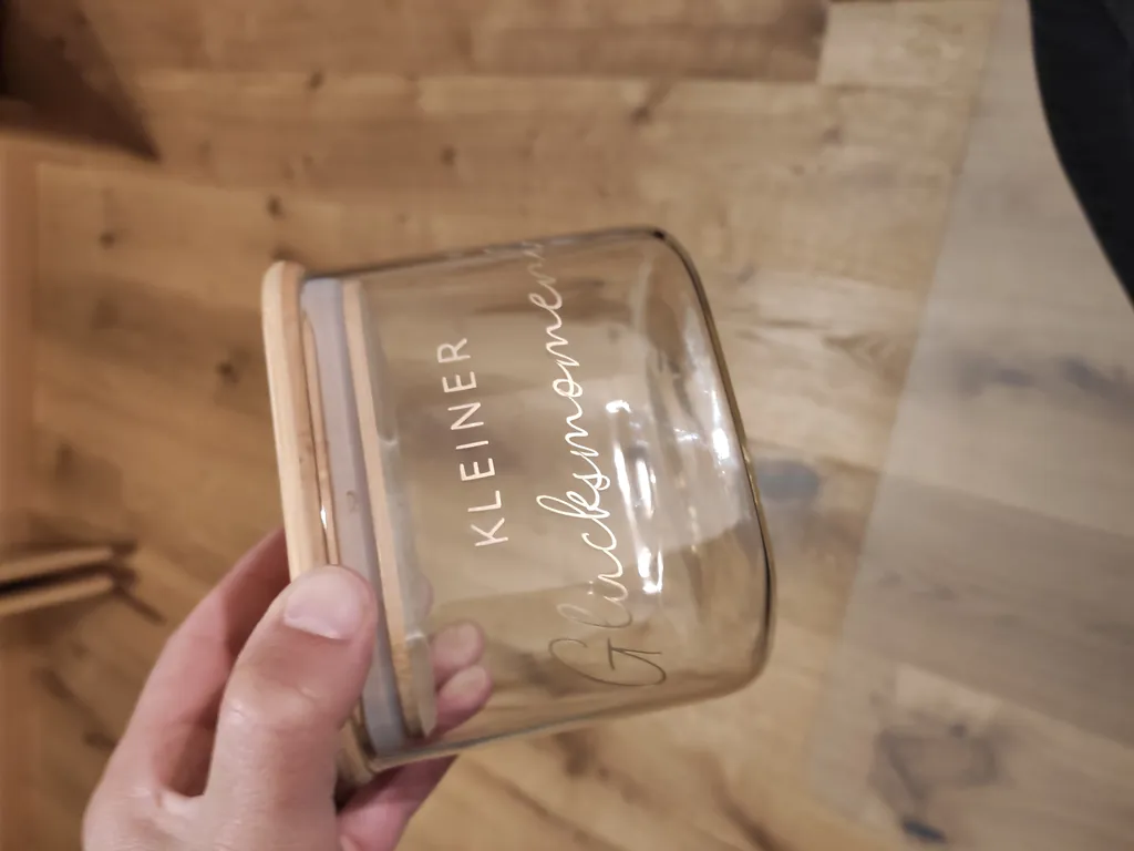 Vorratsglas „Kleiner Glücksmoment“
